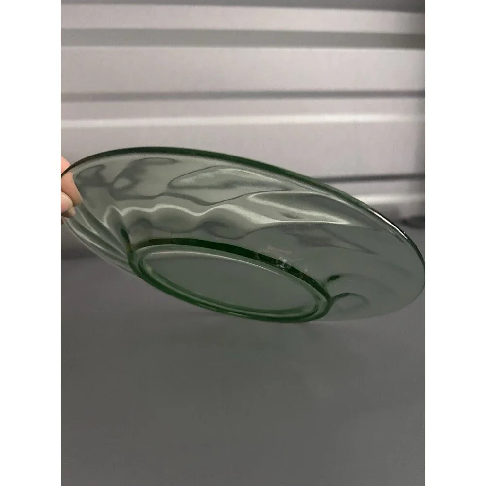 Vintage Green Depression Glass Salad Dessert Plate 7½